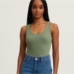 NWOT Abercrombie Sage Bodysuit